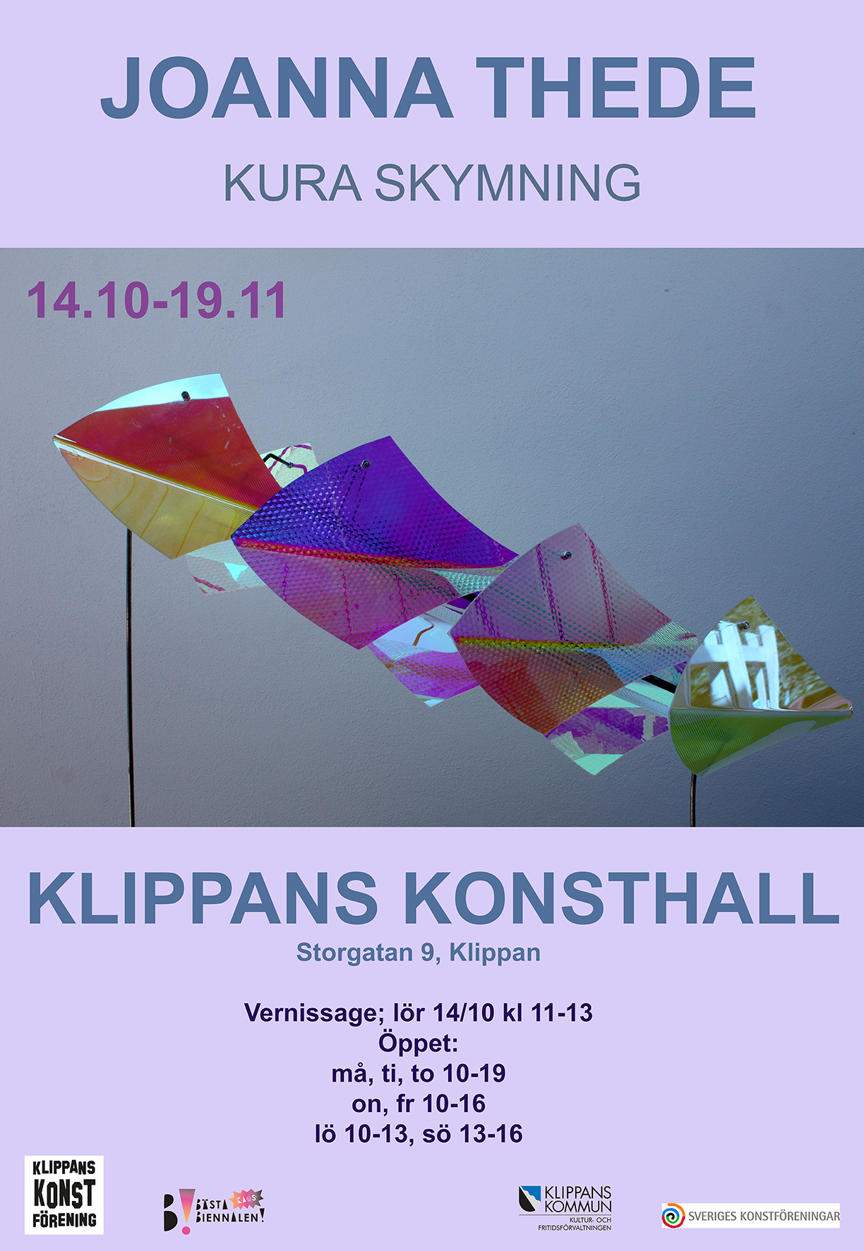Joanna Thede opening Klippans konsthall 2017
